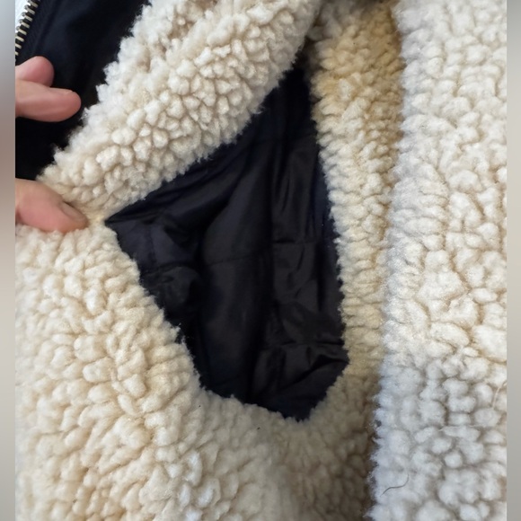 Men’s Black Hooded Dickies hooded Jacket with Sherpa Lining size M - Picture 8 of 11